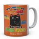 Personalised With A Fuck Fuck Here Cat Mug