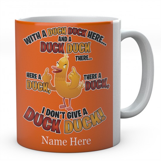 Personalised Duck Duck Ceramic Mug