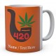  Weed 420 Pipe - Personalised Name Mug