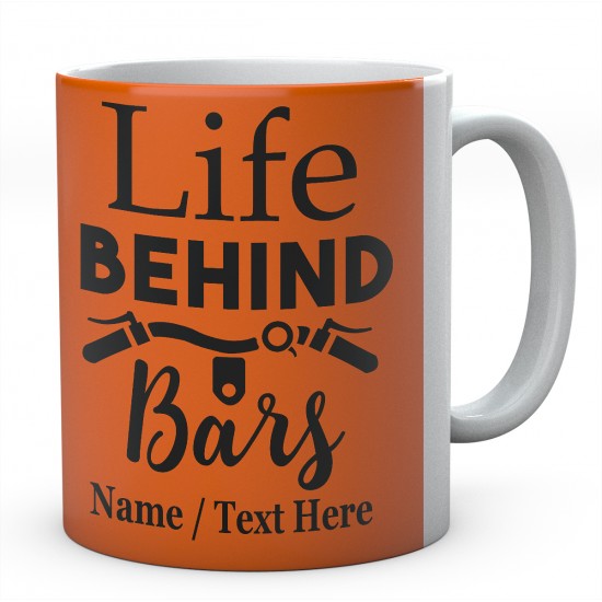 Life Behind Bars-Cycling Personalised Mug