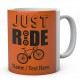  Just Ride -Personalised Ceramic Cycling Mug