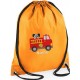 Personalised Fire Engine Gym Bag, Embroidered Kids Drawstring Bag, Children's School PE Bag, Swim Bag | Premium Bag Customise with any Name