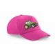 Child's Cap With Embroidered Tractor( Green/Yellow) (B10b )