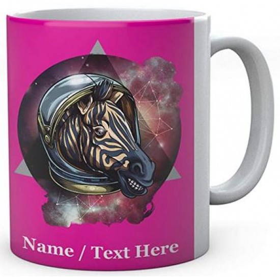 Cosmic Space Zebra - Personalised Ceramic Mug