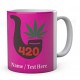  Weed 420 Pipe - Personalised Name Mug