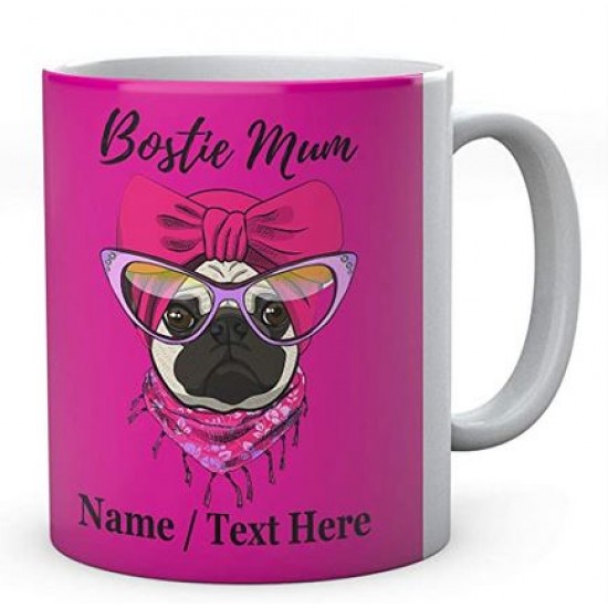 Bostie Dog Mum -Personalised- Mug- Coffee -Tea