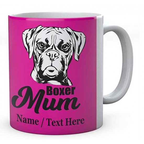 Boxer Dog Mum - Personalised Name Mug