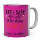 Feel Safe At Night Sleep With A Nurse-Personalised Name Ceramic Mug