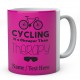 Cycling It's Cheaper Than Therapy-Personalised Mug