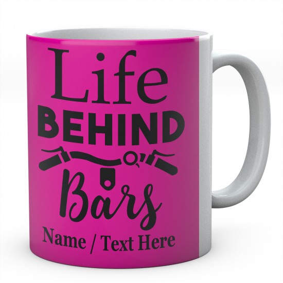 Life Behind Bars-Cycling Personalised Mug