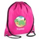 Drawstring Personalised Dinosaur Printed Gym Bags