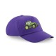 Child's Cap With Embroidered Tractor( Green/Yellow) (B10b )