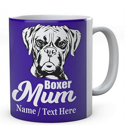 Boxer Dog Mum - Personalised Name Mug