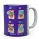 Bulldog Wearing Mask Correctly Personalised English Bulldog Novelty Mug