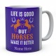  Life Is Good But Horses Make it Better Personalised Novelty Mug