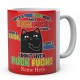 Personalised With A Fuck Fuck Here Cat Mug