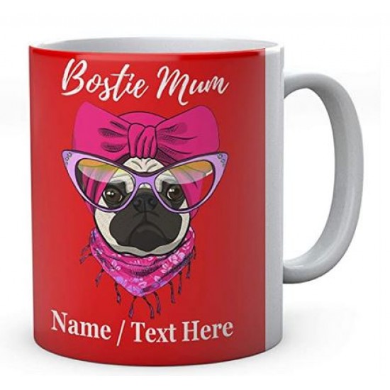 Bostie Dog Mum -Personalised- Mug- Coffee -Tea