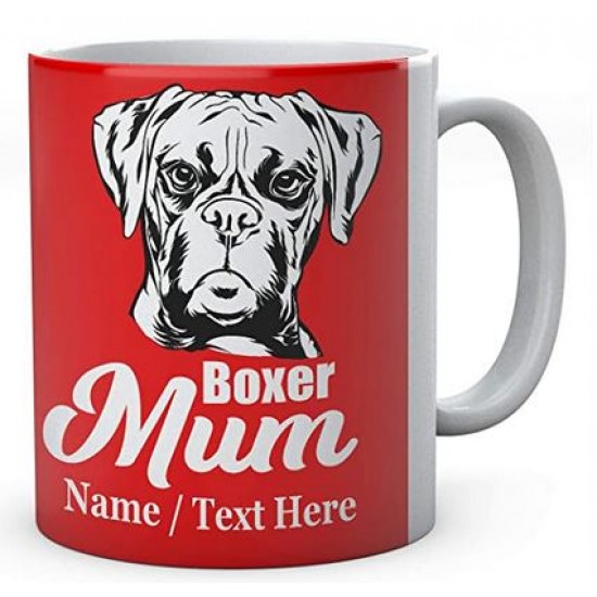 Boxer Dog Mum - Personalised Name Mug