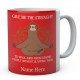 Give Me The Strenght To Walk Away From Stupid People Without Slapping Them Personalised Sloth Ceramic Mug 