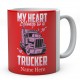 My Heart Belongs to A Trucker Ceramic Mug 