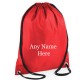  Printed  Any Name  Drawstring Gym Bag