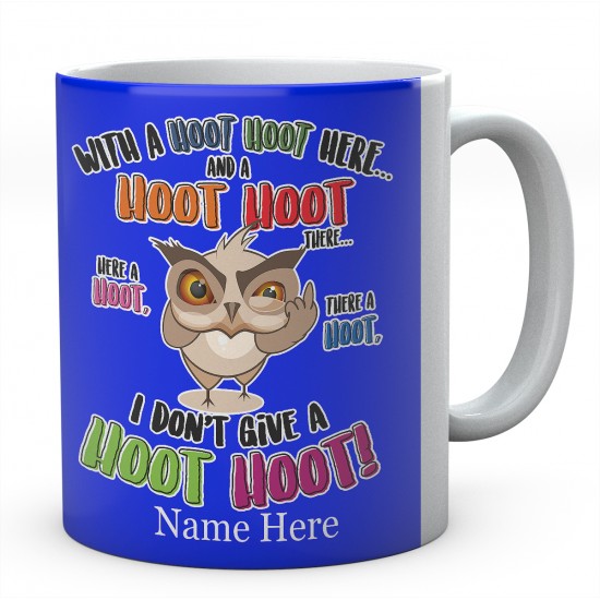 Personalised  Hoot Hoot There Owl Mug