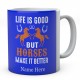  Life Is Good But Horses Make it Better Personalised Novelty Mug