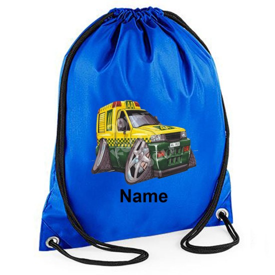 Personalised Koolart AA Breakdown Van 0174 Printed Gym Bag