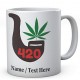  Weed 420 Pipe - Personalised Name Mug