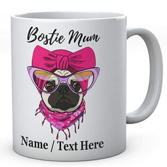 Bostie Dog Mum -Personalised- Mug- Coffee -Tea