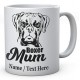 Boxer Dog Mum - Personalised Name Mug