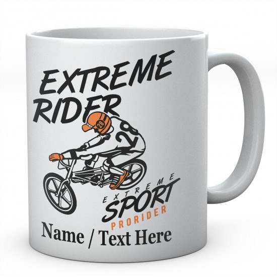 Extreme Rider Extreme Sport BMX-Personalised Mug