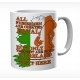 Personalised Blood Sweat And Beers United Kingdom Rugby Mug