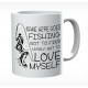 Personalised With A Fuck Fuck Here Cat Mug