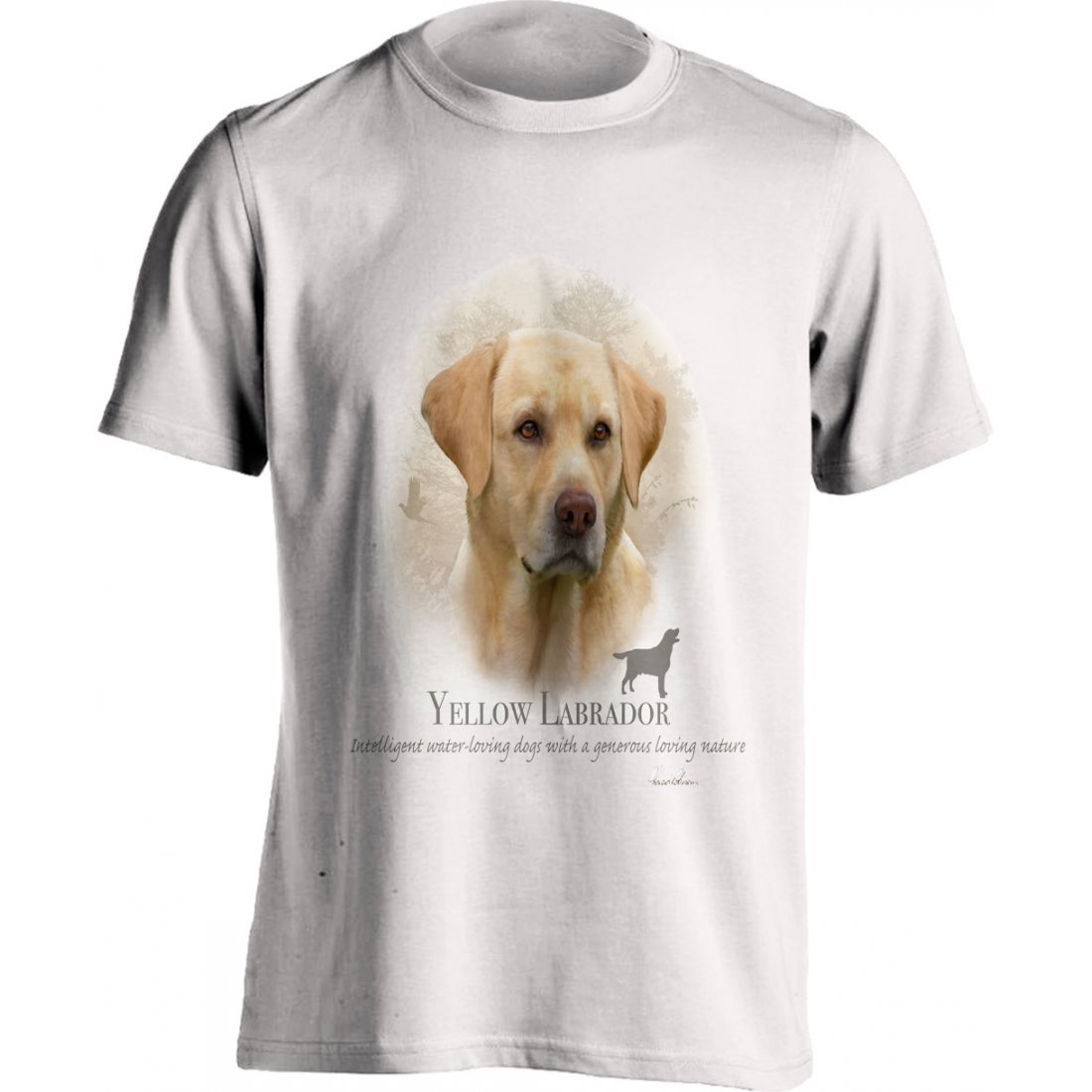 Animal T-Shirts For Men : Yellow Labrador T Shirt