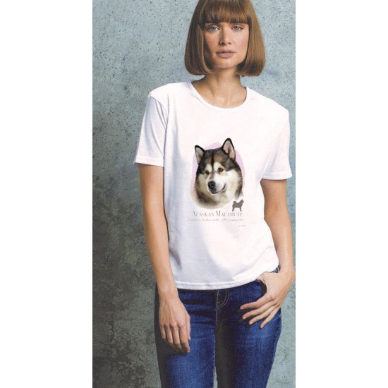 Alaskan Malamute Ladies T Shirt