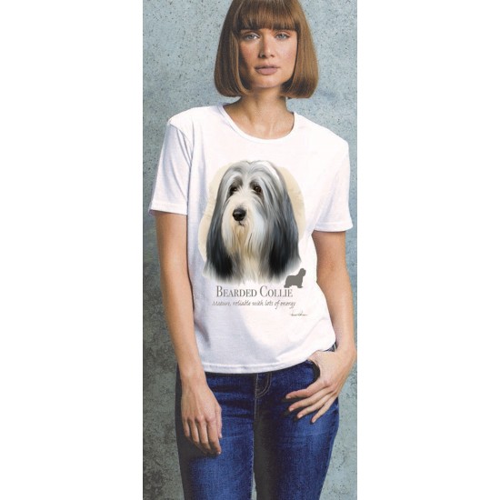 Bearded Collie Ladies T Shirt