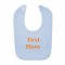 Light Blue Baby Bib Embroidered  