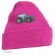 Embroidered Blue Tractor Unisex  Beanie/Hat with cuff 