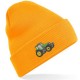  Embroidered Green Tractor Adults Unisex Beanie/Hat with Cuff .