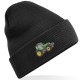  Embroidered Green Tractor Adults Unisex Beanie/Hat with Cuff .