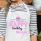 Have Yourself A Happy Birthday Personalised Apron (Text Colour Pink)