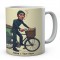 Personalised Old Man On Push BIke Smoking Mug Gift Ideal Coffee / Tea