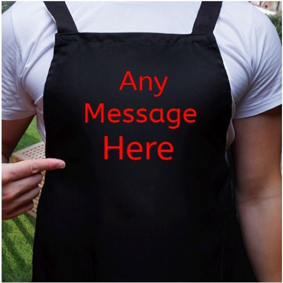 Personalised Any Message Here Apron 