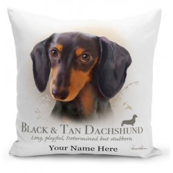 Black n Tan dachshund Dog Cushion