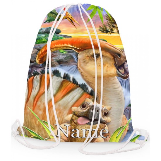 Personalised Dino Ankylosaurus Papo Gym Bag