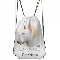 Personalised Bull Terrier Drawstring Gym Bag