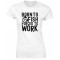  Born to Fish Forced to Work-Ladies Fishing T-Shirt 