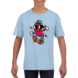 Donut Skateboarder Kids T Shirt - Skater Skateboard Funny