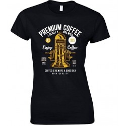  Premium Coffee Locally Brewed-Coffee is Always A Good Idea Ladies  T Shirt 